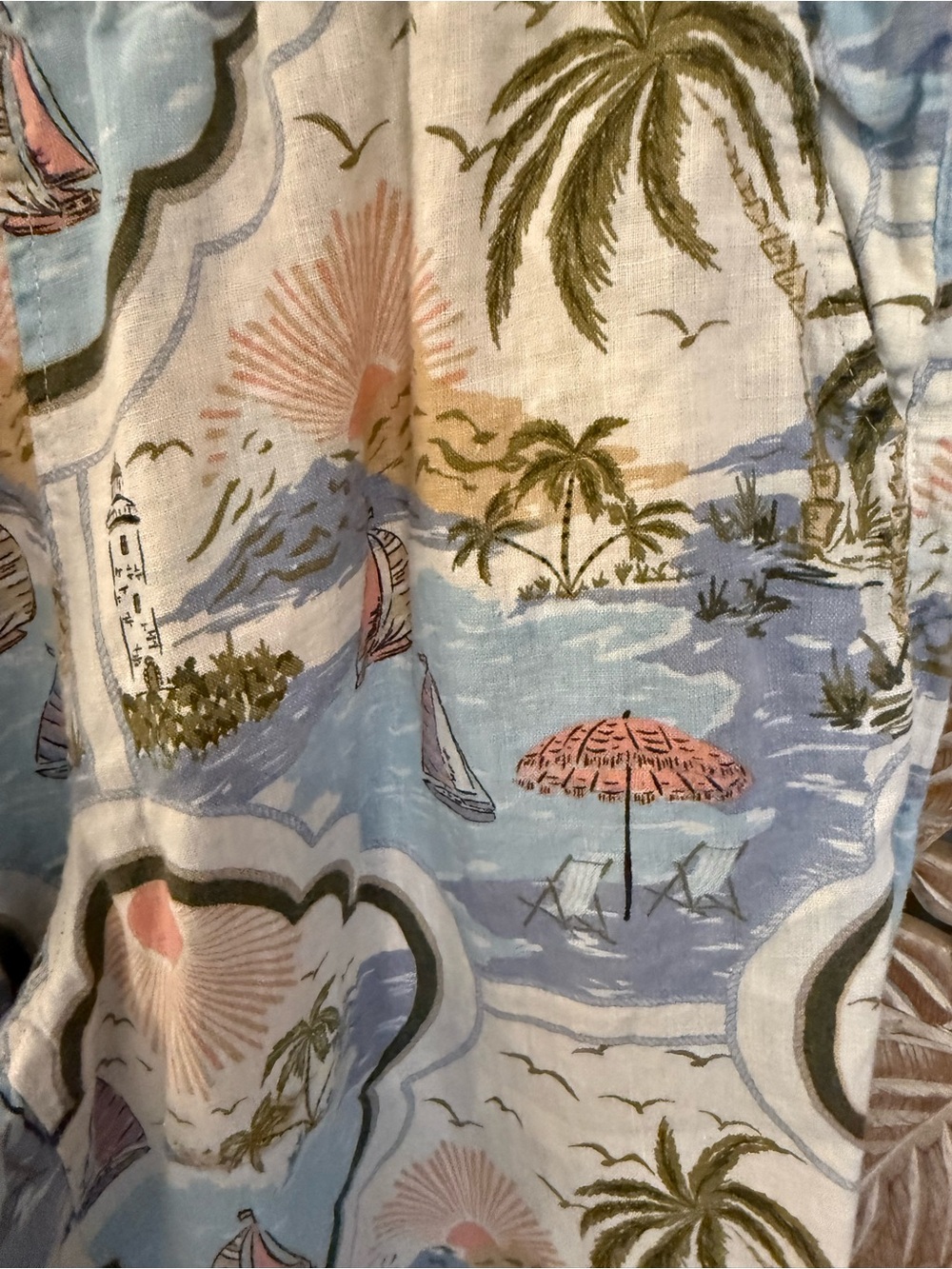 Cynthia Rowley Coastal Linen Pant - Picture 3 of 3